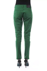 BYBLOS Green Cotton Women Pants - Trousers