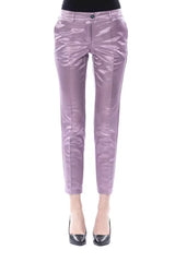 BYBLOS Purple Cotton Women’s Pant - IT44|L - Trousers