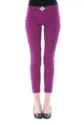 BYBLOS Purple Polyester Women Pants - Trousers