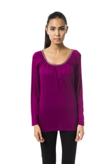 BYBLOS Purple Viscose Women Top - IT42|M - T-Shirts