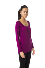 BYBLOS Purple Viscose Women Top - IT42|M - T-Shirts