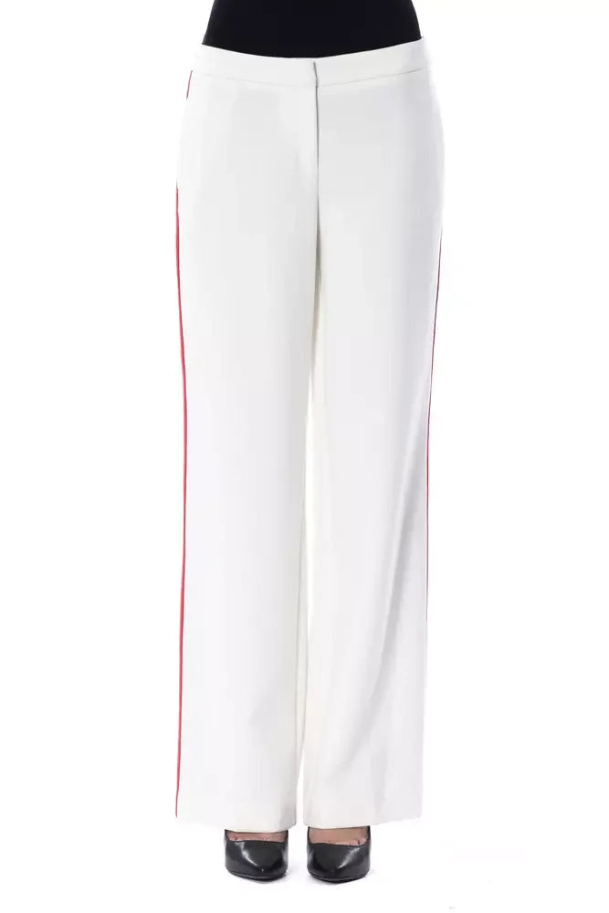 BYBLOS White Polyester Women Pant - Trousers