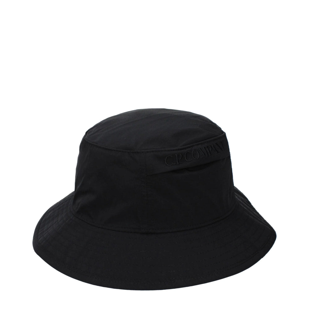 C.P. Company Black Polyamide Bucket Hat - M