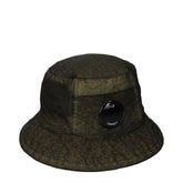 C.P. Company Green Polyamide Bucket Hat - M