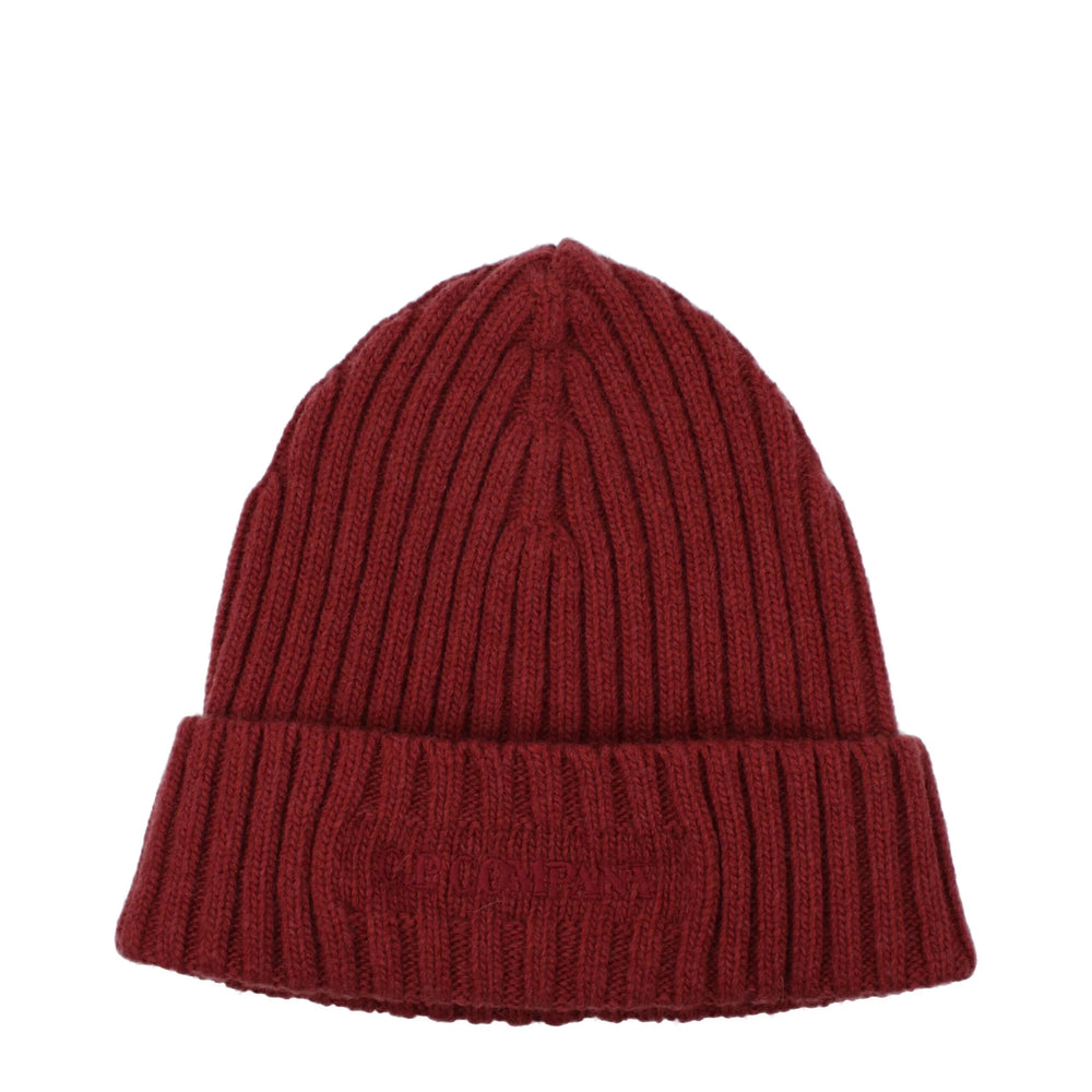 C.P. Company Red Wool Beanie - UNI