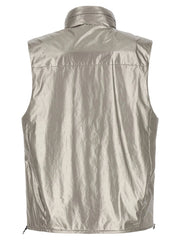 C.P. Company Silver Polyester Sleeveless Jacket - XL