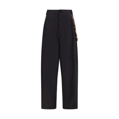 Darkpark Black Cotton Casual Pants