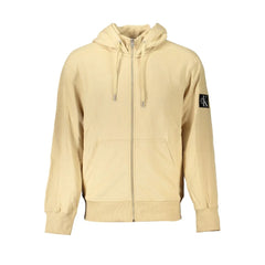 Calvin Klein Beige Cotton Men Sweater - Hoodies