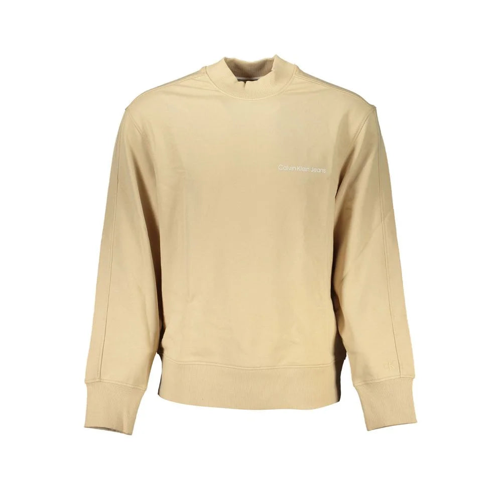 Calvin Klein Beige Cotton Men Sweater - Sweatshirts