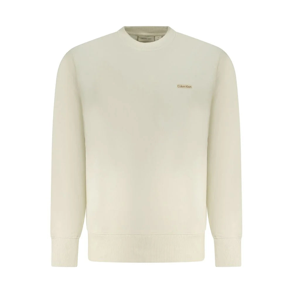 Calvin Klein Beige Cotton Men Sweater - Sweatshirts
