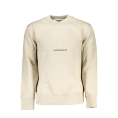 Calvin Klein Beige Cotton Men Sweater - XXL - Sweatshirts