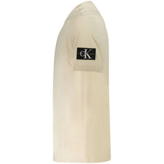 Calvin Klein Beige Cotton Men T-Shirt - T-Shirts