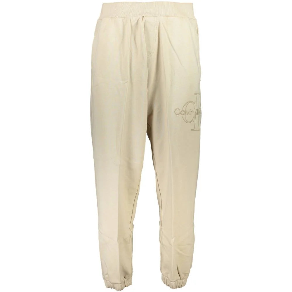 Calvin Klein Beige Cotton Pant - Joggers