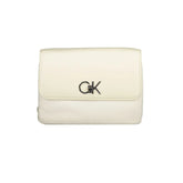Calvin Klein Beige Polyester Handbag - Shoulder Bags