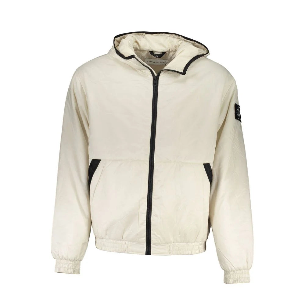 Calvin Klein Beige Polyester Men Jacket - Puffer Jackets