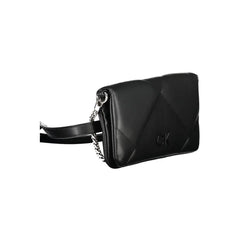 Calvin Klein Black Cotton Handbag - Cross Body Bags