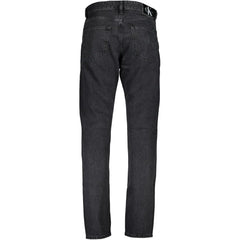 Calvin Klein Black Cotton Men Jeans