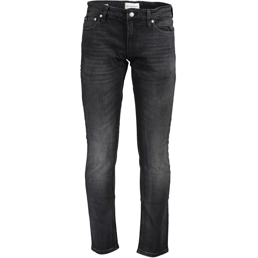 Calvin Klein Black Cotton Men Jeans