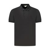 Calvin Klein Black Cotton Men Polo Shirt - S - Polos