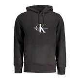 Calvin Klein Black Cotton Men Sweater Hoodie