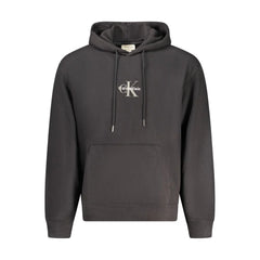 Calvin Klein Black Cotton Men Sweater Hoodie