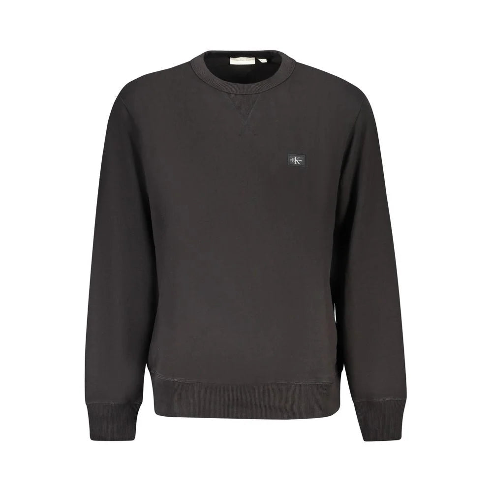 Calvin Klein Black Cotton Men Sweater - L