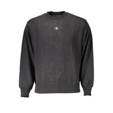 Calvin Klein Black Cotton Men Sweater - Sweatshirts