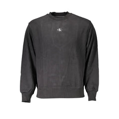 Calvin Klein Black Cotton Men Sweater - Sweatshirts