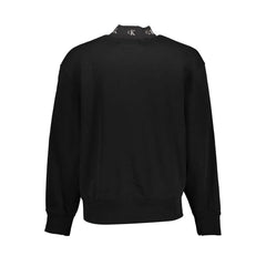 Calvin Klein Black Cotton Men Sweater - Sweatshirts