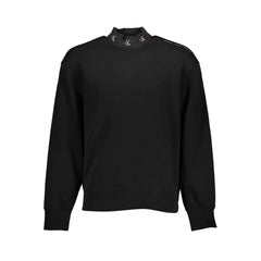 Calvin Klein Black Cotton Men Sweater - Sweatshirts