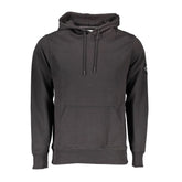 Calvin Klein Black Cotton Men Sweater with Central Pocket and Hood - XL - Hoodies