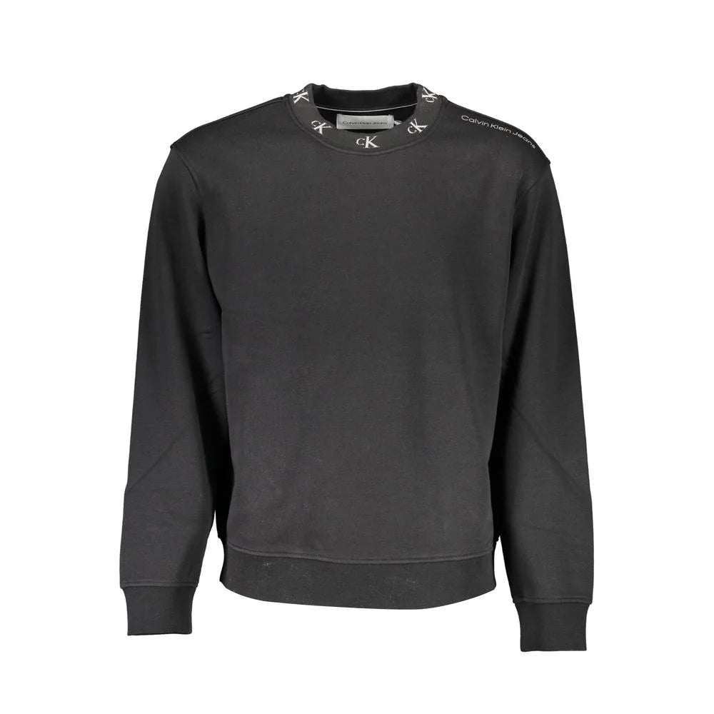 Calvin Klein Black Cotton Men Sweater - XL - Sweatshirts