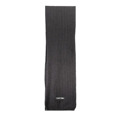 Calvin Klein Black Cotton Scarf - Scarves & Shawls