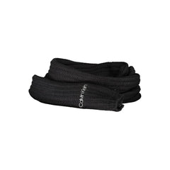 Calvin Klein Black Cotton Scarf - Scarves & Shawls