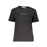 Calvin Klein Black Cotton Women T-Shirt - 2XS - T-Shirts