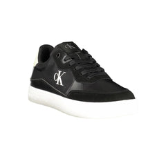 Calvin Klein Black Leather Men Sneaker - Sneakers