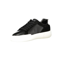Calvin Klein Black Leather Men Sneaker - Sneakers