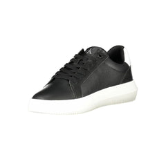 Calvin Klein Black Leather Men Sneaker - Sneakers