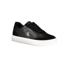 Calvin Klein Black Leather Men Sneaker - Sneakers