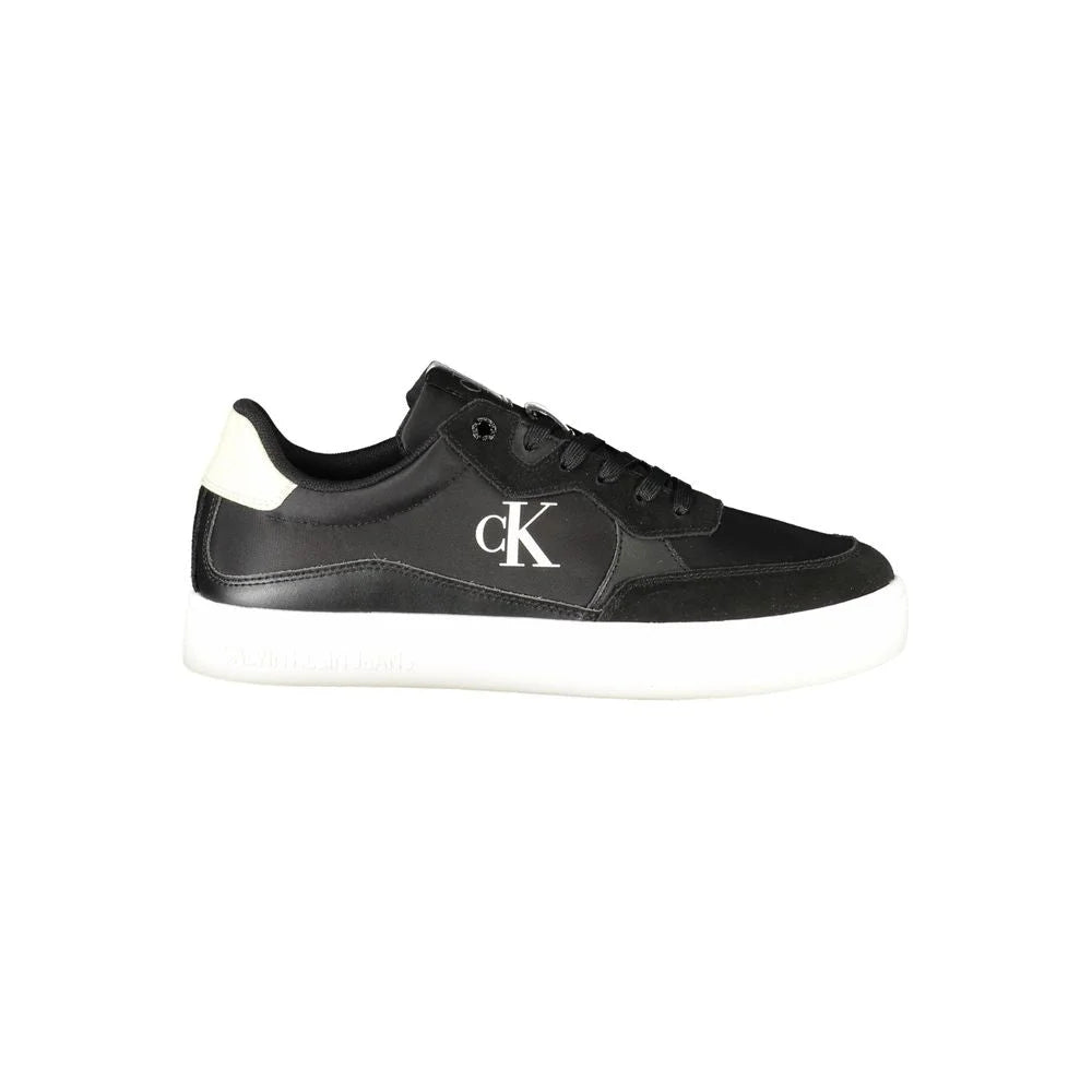Calvin Klein Black Leather Men Sneaker - Sneakers