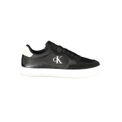 Calvin Klein Black Leather Men Sneaker - Sneakers