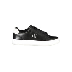 Calvin Klein Black Leather Men Sneaker - Sneakers