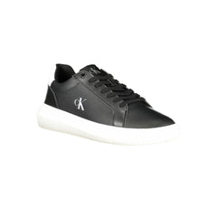 Calvin Klein Black Leather Men Sneaker - Sneakers