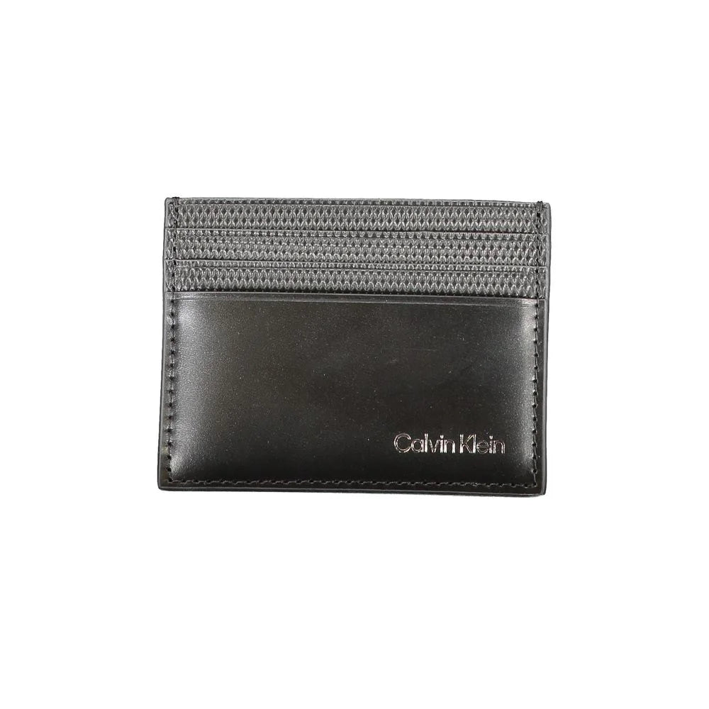 Calvin Klein Black Leather Wallet - Card Cases