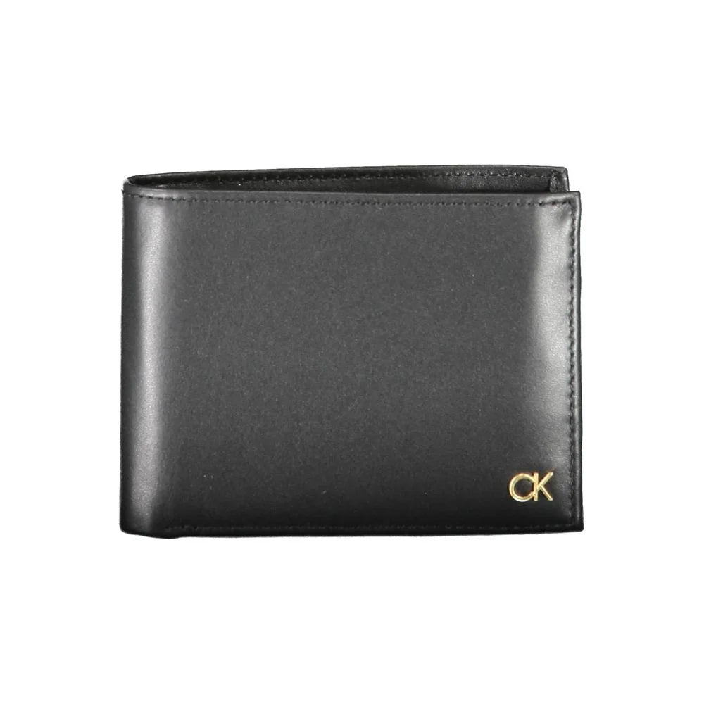 Calvin Klein Black Leather Wallet - Wallets