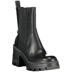 Calvin Klein Black Leather Women Boot - EU39/US9