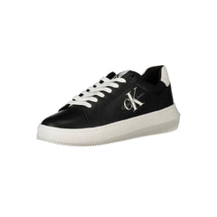 Calvin Klein Black Leather Women Sneaker - Sneakers