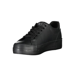 Calvin Klein Black Leather Women Sneaker - Sneakers