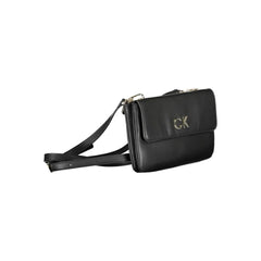 Calvin Klein Black Polyester Handbag - Cross Body Bags
