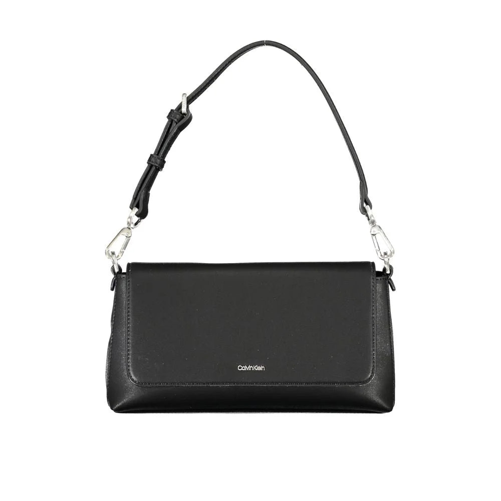 Calvin Klein Black Polyester Handbag - Cross Body Bags